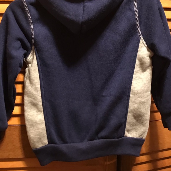 Coney Island Blue & Grey Fleece Hoodie - Picture 11 of 11